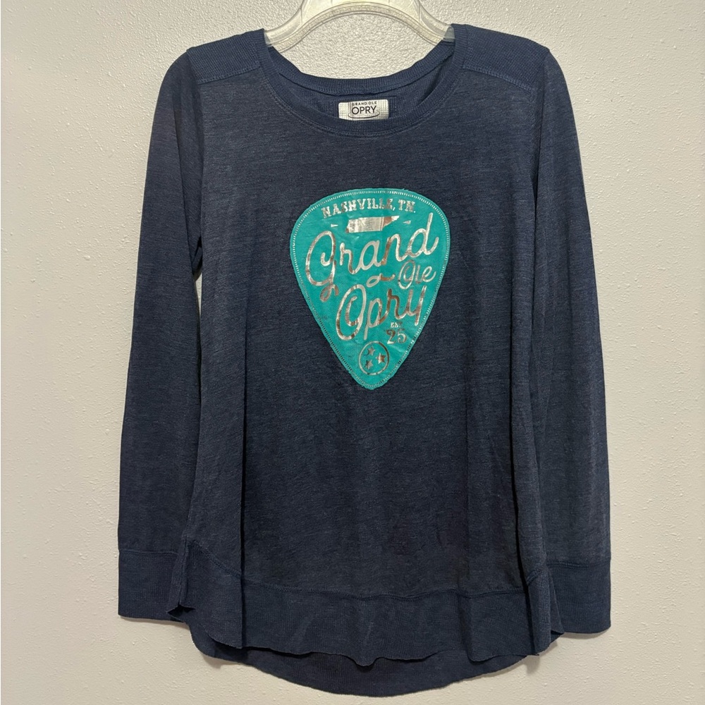Grand Ole Opry Women’s Navy Long Sleeve T-Shirt M Nashville TN County Music